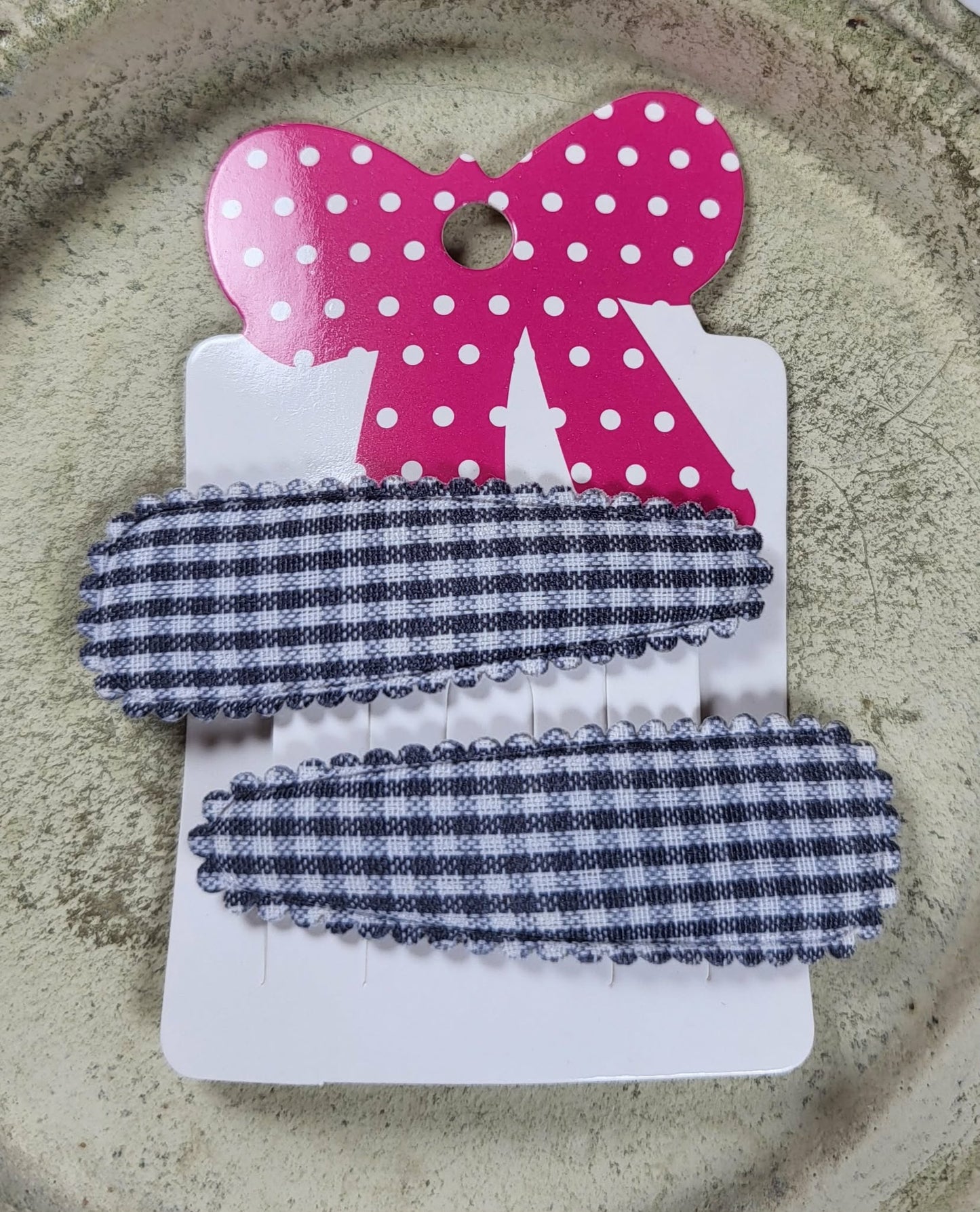 Kind klikspeld geruit grijs