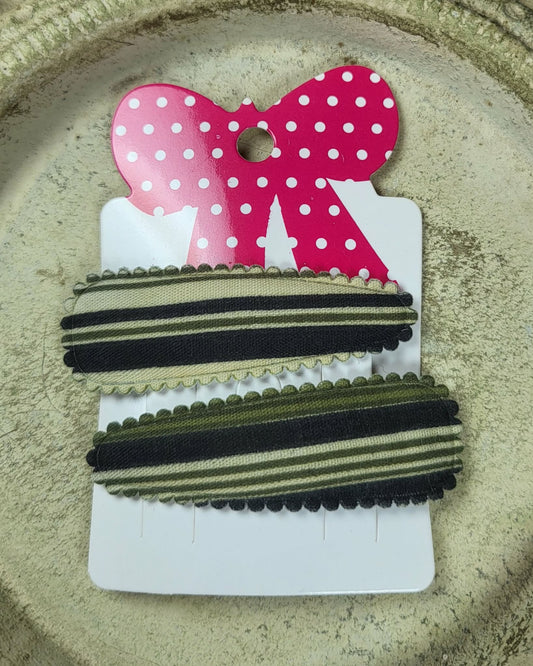 Kind klikspeld donkergroene tinten gestreept