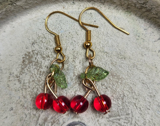 Oorbel hanger kersjes