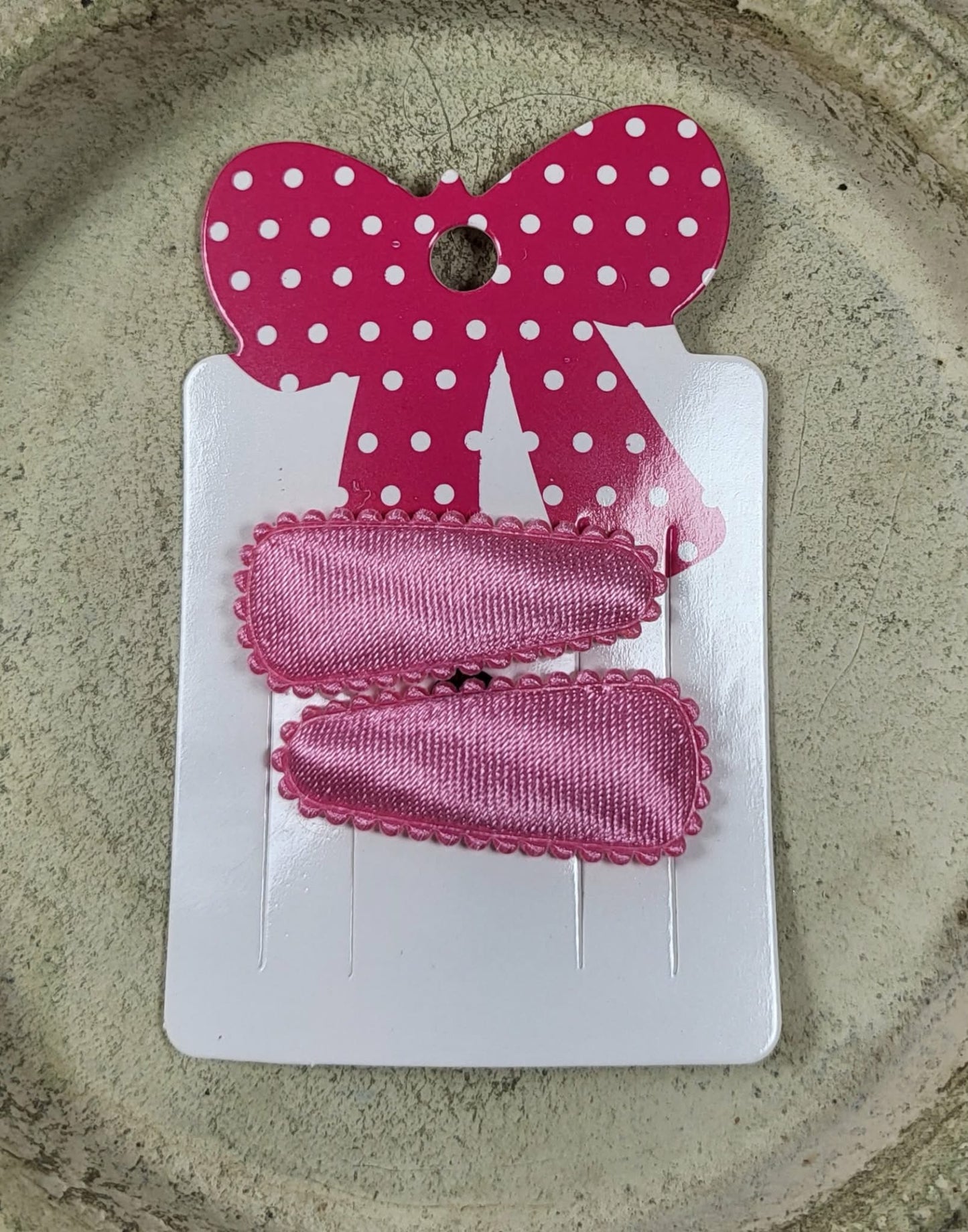 Baby klikspeld satijn roze