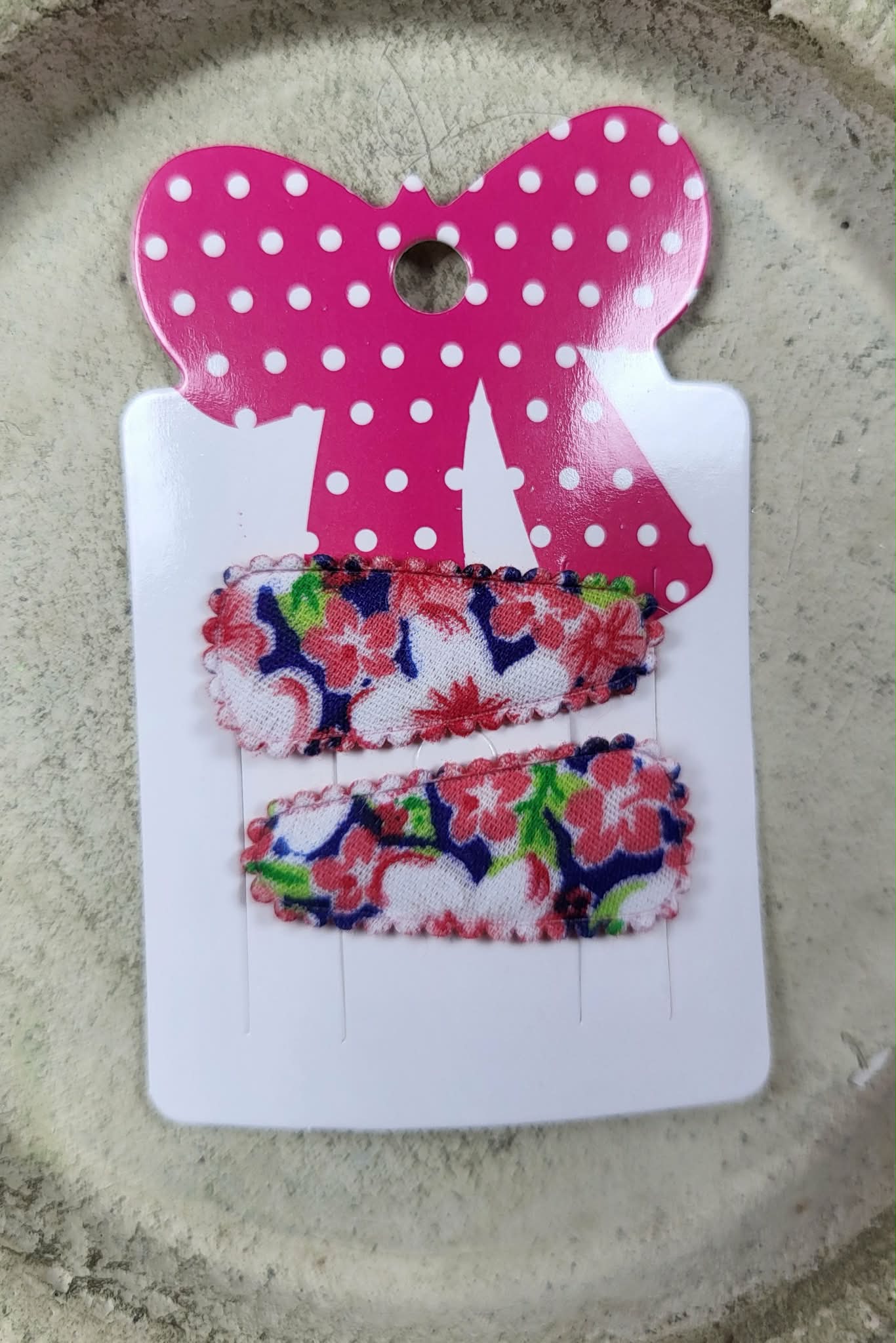 Baby klikspeld rode bloemen