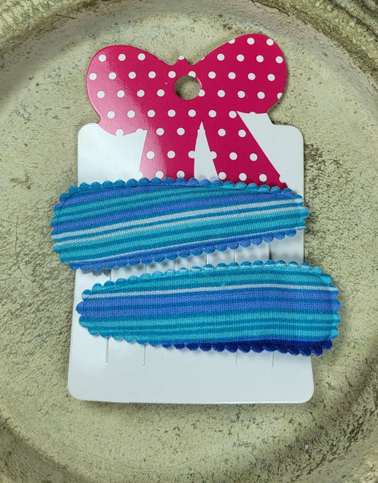 Kind klikspeld blauw gestreept