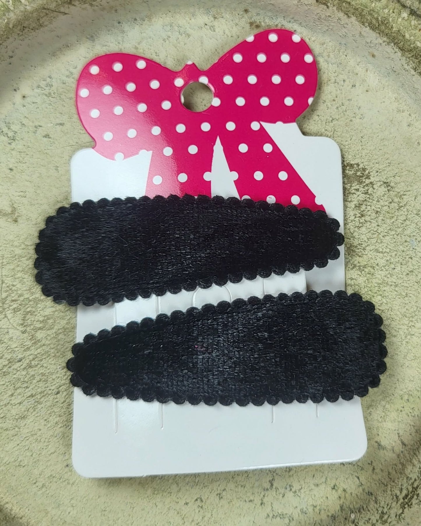 Kind klikspeld fluweel zwart