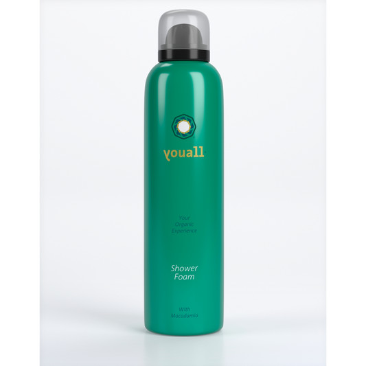 Shower foam met organic macademia